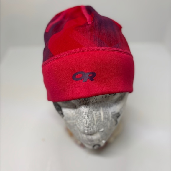 Outdoor Research OR Winter Beanie Stocking Cap Red One Size Fleece Lined - Picture 11 of 15